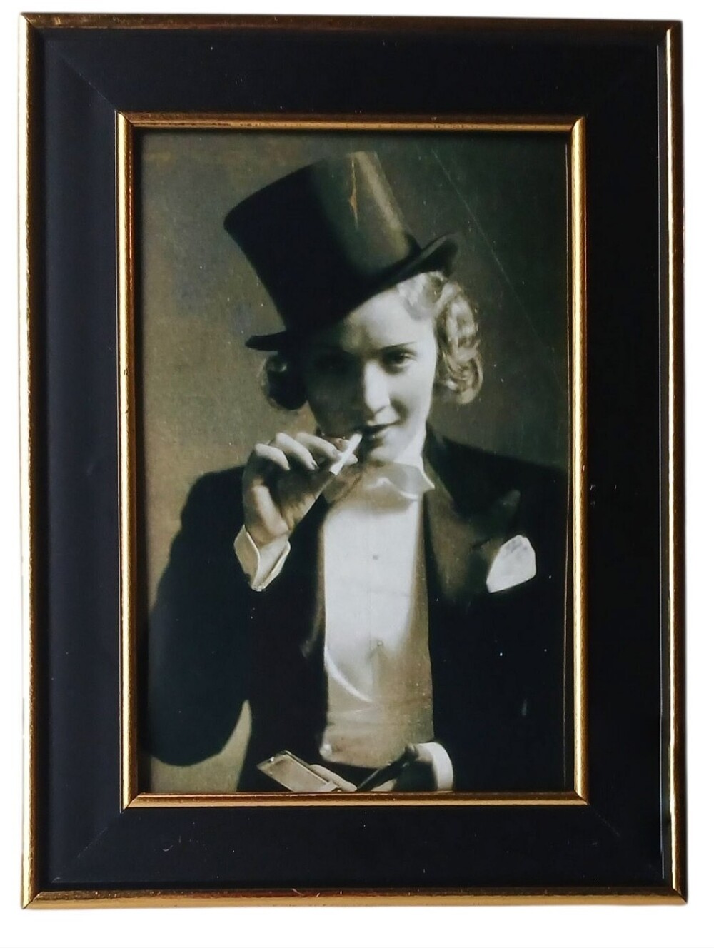 Vintage Women Dressed In Suit Clothes Fem Showgirl Art Retro Framed Photo Print